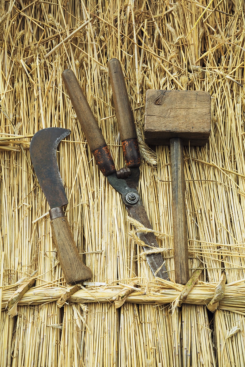 Wij onderhouden uw rieten dak met alle plezier